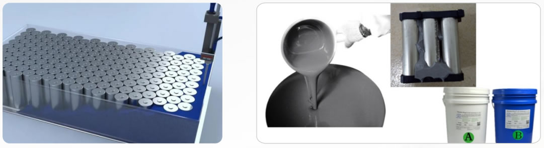 新能源电池模组低密度灌封硅胶/壳体粘接胶 新能源电池模组低密度灌封硅胶/壳体粘接胶